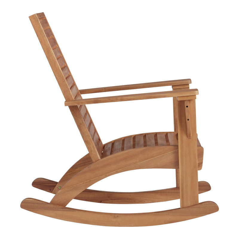 Birch Lane™ Bridgecliff Outdoor Solid Acacia Wood Rocking Chair ...