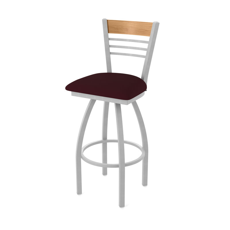 Tabouret tournant 880 Eleanor, Gris, Espresso, Tabouret de bar (siège de 30 po de hauteur)