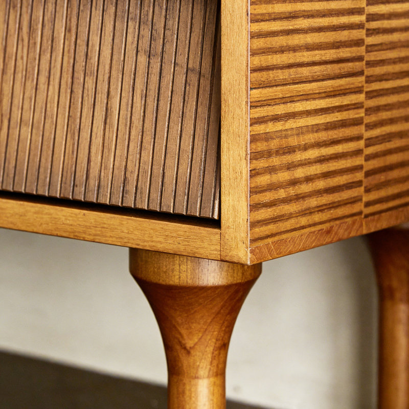 American Retro Style Sideboard, Burlywood