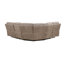 Canapé modulaire inclinable électrique avec port USB Olwen Mocha Nubuck