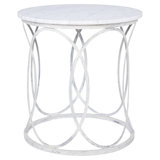 New Orleans Marble Drum End Table