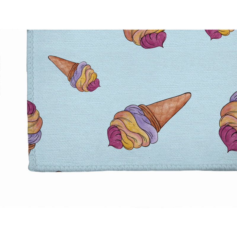 Summer Ice Cream Outdoor Rug, Runner 2'6" x 8'