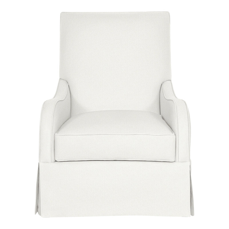Zoe Slipcovered Armchair, Kempsey Sheepskin