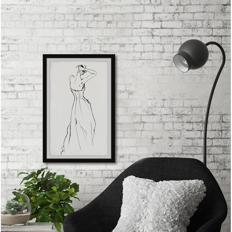 Sexy Back 1 Piece Single Picture Frame Painting, 30cm H x 20cm W x 3.81cm D