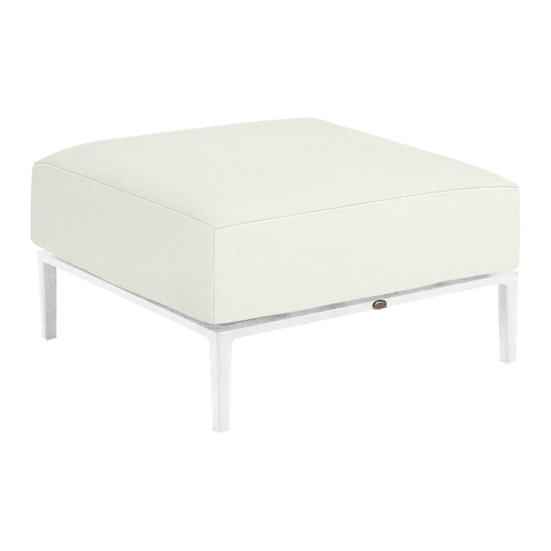 Repose-pieds Havana, Blanc naturel, Chalk/Natural Cane, Welt/Standard fill