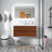 Chilmonik 47.2'' Single Bathroom Vanity with Engineered Stone Top-965841182