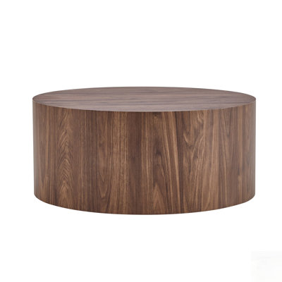 Simple Cylindrical Coffee Table, Compact And Durable For Modern Minimalist Living Rooms