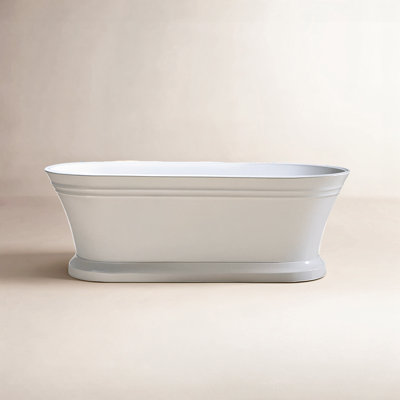 59" x 30" Freestanding Soaking Acrylic Bathtub