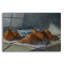  «Delightful Pears 2» par Marian Parsons, art mural en verre acrylique, 16 po x 12 po