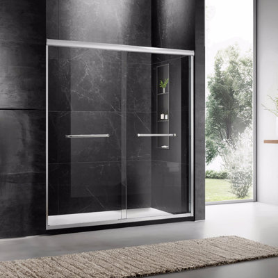 Door Sliding Frameless Shower Door With 6Mm Tempered Glass