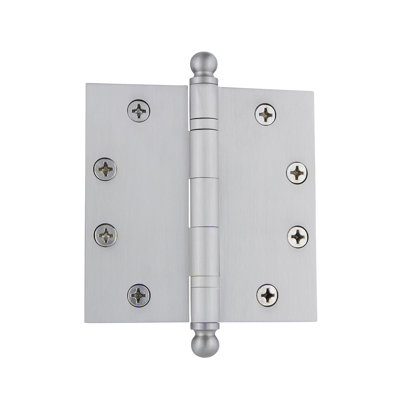 Nostalgic Warehouse 4.5" x 4.5" Ball Tip Heavy Duty Hinge with Square Corners