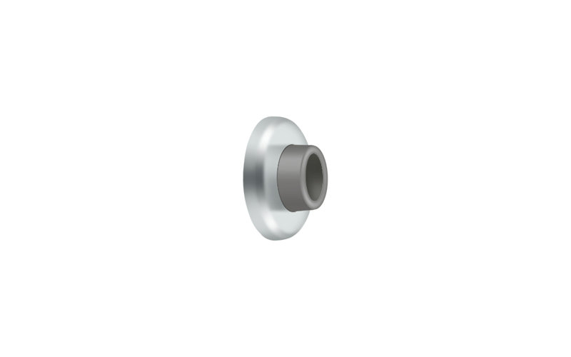 Door Stop, Polished Chrome