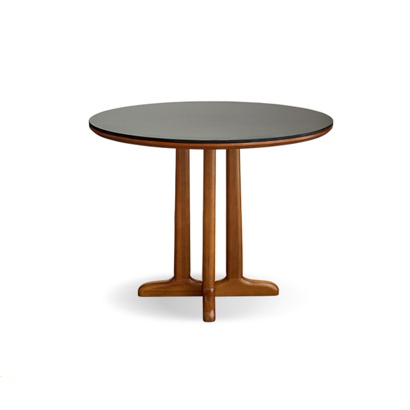 Black Round Sintered Stone Dining table