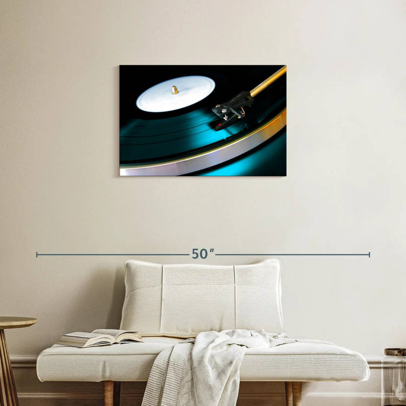 Abarca Playing Vinyl Record, 20" H x 30" W