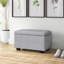 Banc de rangement rembourré en tissu Bacca-772876121