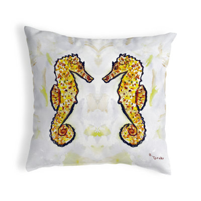Sea Horses Sea Horses Square Pillow Cover & Insert