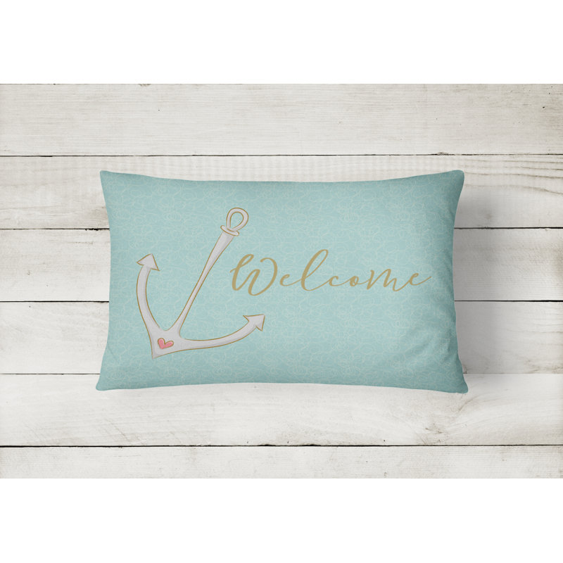  Coussin décoratif intérieur / extérieur Anchor Welcome