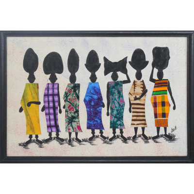 « immigrants batik », reproduction d’art encadrée
