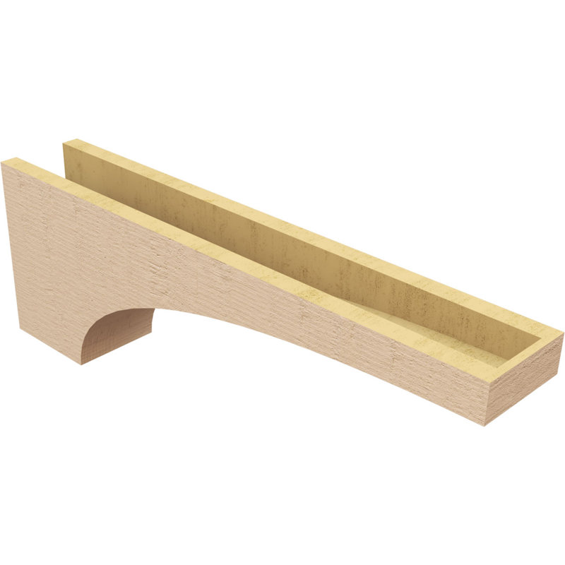 Bois de cèdre brut StockportThane Corbel, apprêté brun clair Stockport, H 10 po x l 5 po x P 30 po