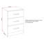 Sumrah 40cm W Particle Board / Chipboard Bedside Table-154410741