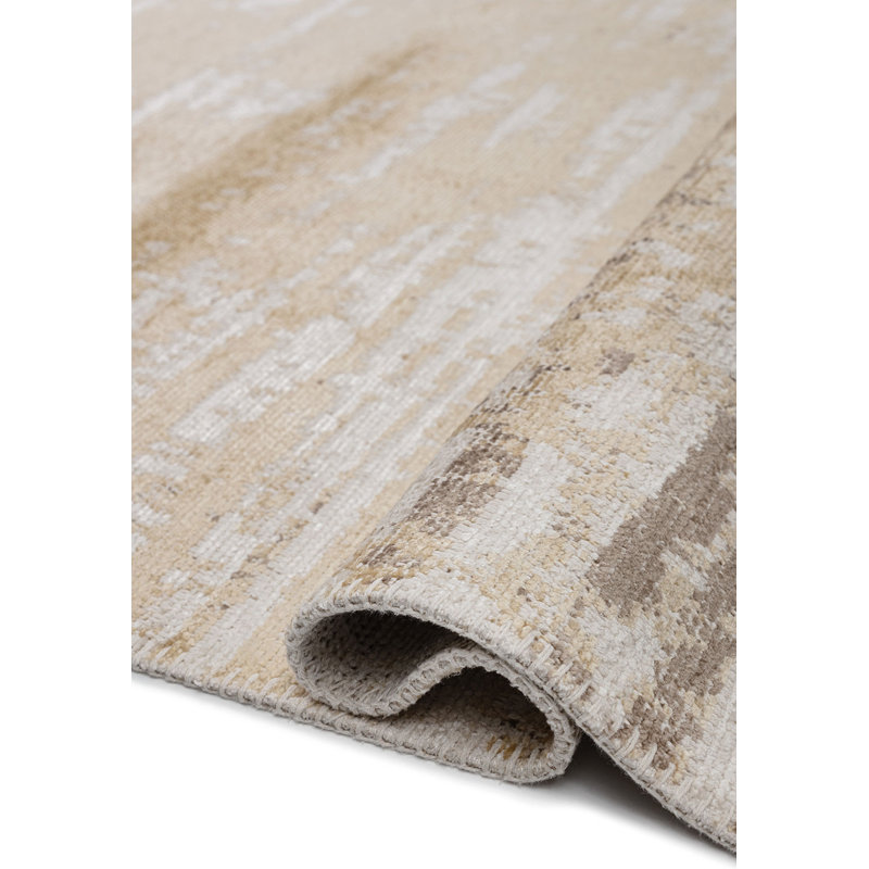 Deantrae Abstract Hand Loom Indoor / Outdoor Area Rug, Rectangle 6'7" x 9'10"