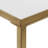 Mirrored Glass Top Metal Console Table