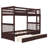 Twin-Over-Twin Bunk Bed With Ladders And Two Storage Drawers-487840665