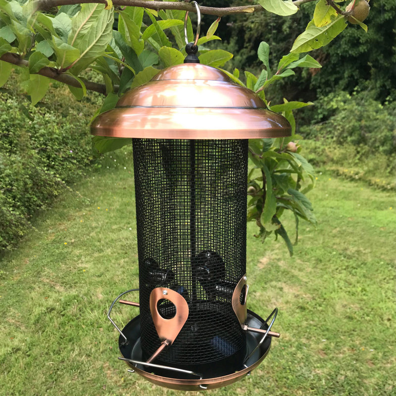 Fiqueroa Metal Hanging Tube Bird Feeder