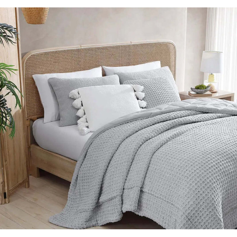 Snug Microfiber / Microsuede Pillow Sham, King, Cloud Gray