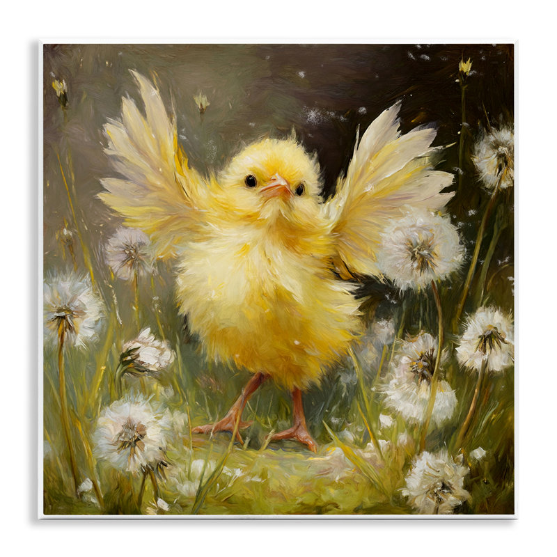 Plaque murale Free As A Peep Chick, design par Tina LeCour
