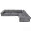 Canapé modulaire minimaliste de style minimaliste, ensemble de canapé en chenille infroissable à 6 places, combinaison sans PC de 2 pièces, ensemble de canapé en forme de L moderne pour le salon, aucun assemblage requis, 3 couleurs-1592329433
