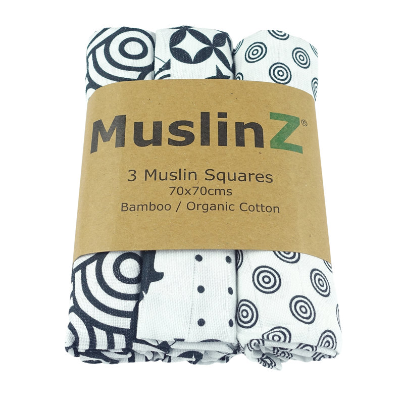 MuslinZ Sensory Cotton Blend Receiving Blanket