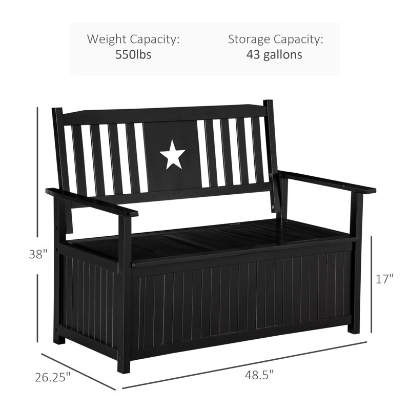Outsunny Outdoor Storage Bench