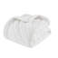 Édredon 3 pièces pour lit double / grand avec 2 taies décoratives - blanc et doux