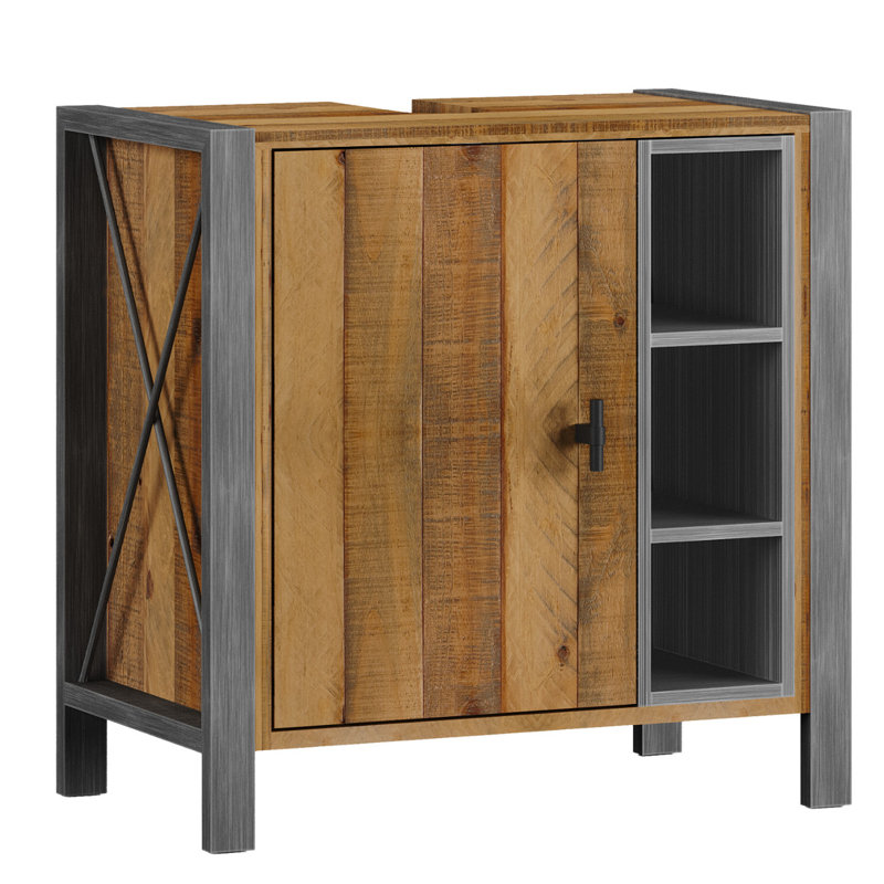 Hamrick Solid Wood Bathroom Storage Cabinet