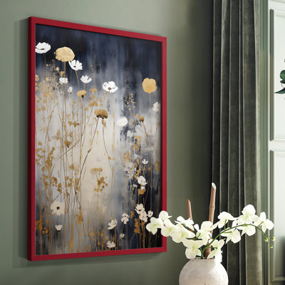 Série FLORAL CDXVI - reproduction encadrée de qualité supérieure - prête à être accrochée - aucun clou requis