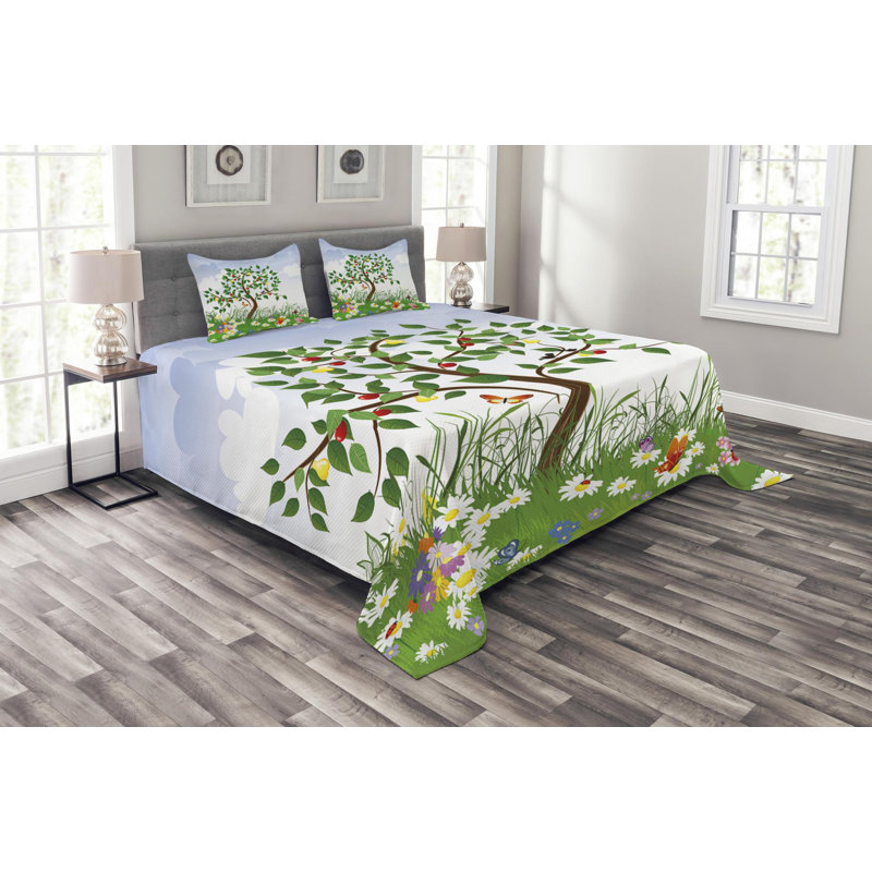 Traditional Polyester Coverlet, Queen Coverlet + 2 Shams