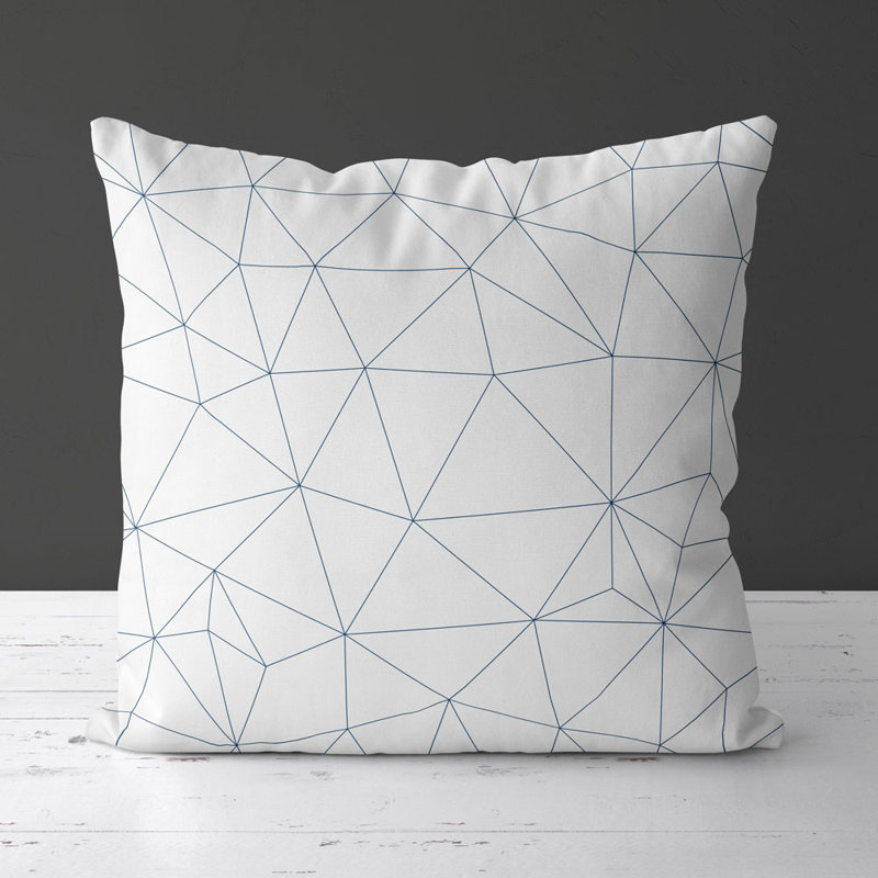 Housse de coussin carrée tindley, Bleu marine