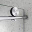 60 po x 63 po, une porte de douche fixe et une porte décalée, de grandes poulies de 70 mm en acier inoxydable 304 avec fonction de fermeture en douceur réglable, avec nettoyage facile, protection anti-déflagrante-129052199
