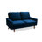 Merissa 58'' Velvet Square Arm Sofa Loveseat-2096842165