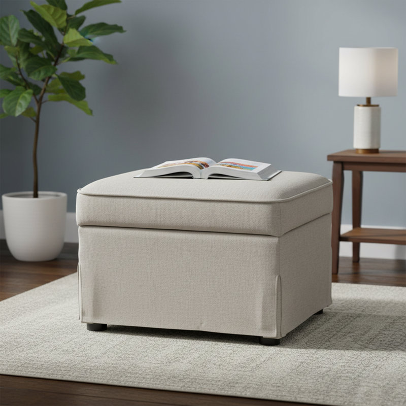 Repose-pieds rembourré multicolore avec couvercle à charnière, repose-pieds rectangulaire haut de 24 po avec rangement pour le salon, la chambre à coucher, plusieurs tissus et couleurs disponibles