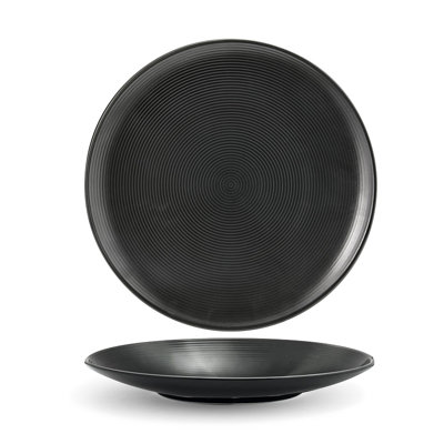 Assiette plate en spirale 11 po