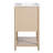 Featuring a ceramic sink, freestanding single vanity