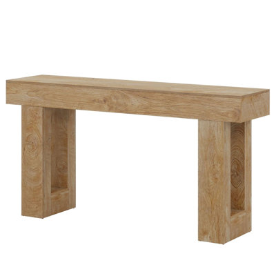 TribeSigns Wooden Sofa Table, 63-Inch Modern Console Table For Living Room