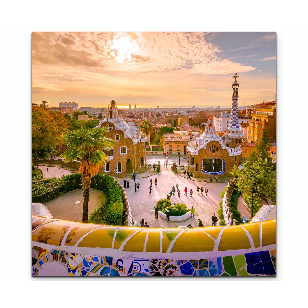 Leinwandbild Park Guell - Barcelona, Spanien