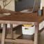 Bureau rectangulaire en bois massif brun noisette-2118642117