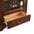 Maroon Solid Wood+Glass Display Cases
