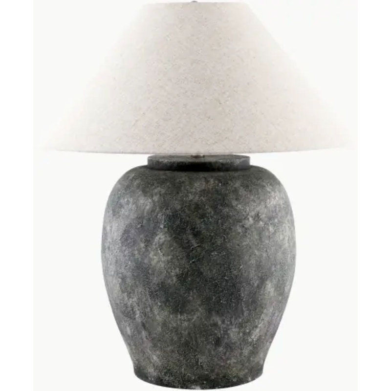 Jessia Table Lamp, Light Gray, Beige