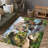 Floral Printed Rug in Vibrant Colors for Living Room and Bedroom with Soft Non-Woven Material-114329206