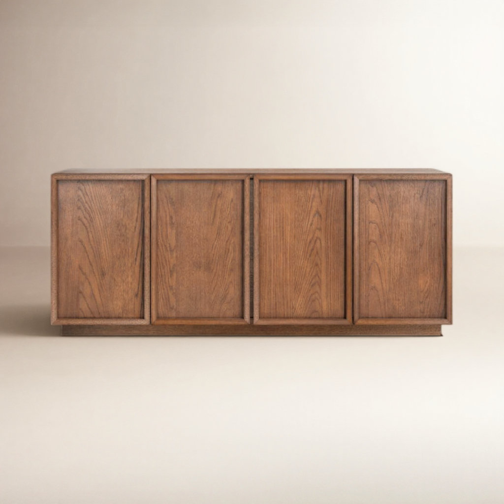 Hudson 58" TV Stand, Medium Oak